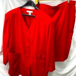 Justin Taylor 2 piece skirt suit ladies sz 24